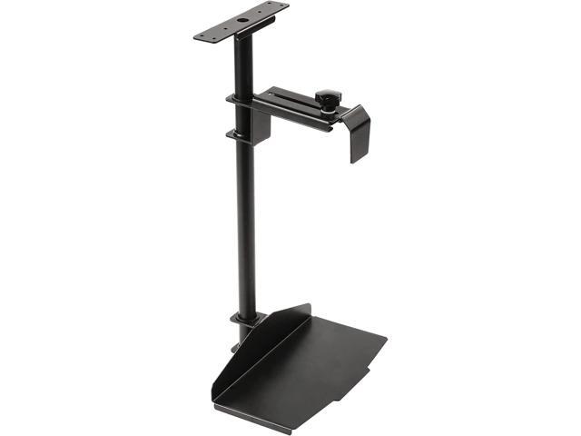 CPU Holder Under Desk Mount, Computer Tower Holder 360° Swivel Height & Width Adjustable, Holds up to 44 lbs, Fits Most Computer Tower, Black