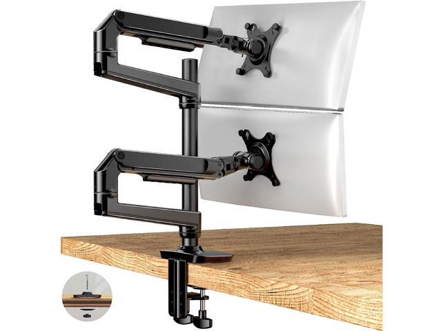 Dual Monitor Stand - Adjustable Dual Vertical Monitor Mount, Dual Monitor Arm for 13-40' Ultrawide Monitor Within 25 lbs, Computer Monitor Stand...