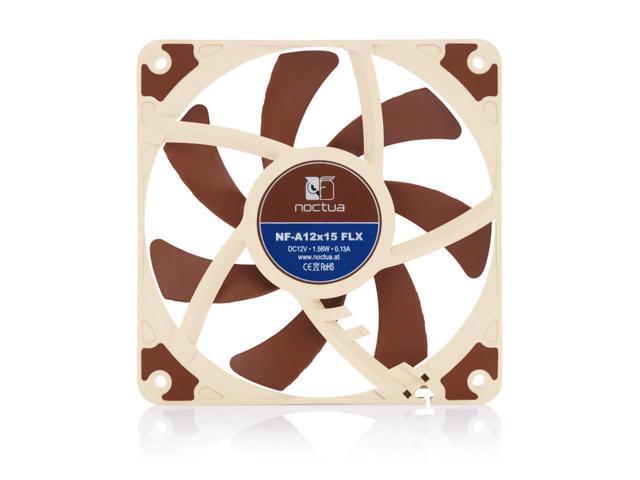 Noctua NF-A12x15 FLX, Premium Quiet Slim Fan, 3-Pin (120x15mm, Brown)