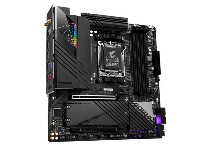GIGABYTE B650M AORUS PRO AX (AM5, AMD B650, Micro ATX, DDR5, PCIe 5.0,M.2,2.5GbE LAN & Wi-Fi 6E,USB 3.2 Gen 2 Type-C, Q-Flash Plus, EZ-Latch)
