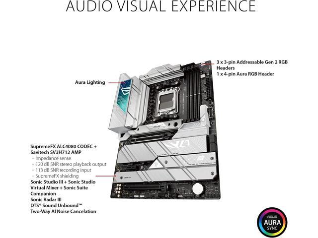 ASUS ROG Strix X670E-A Gaming WiFi 6E Socket AM5 (LGA 1718) Ryzen 7000 Gaming Motherboard(16+2 Power Stages,PCIe 5.0, DDR5,4xM.2 Slots,USB 3.2 Gen...
