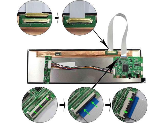 12.6' NV126B5M-N41 12.6inch 1920X515 LCD Screen Work with 2 HD-MI Mini LCD Controller VS-RTD2556HM-V1