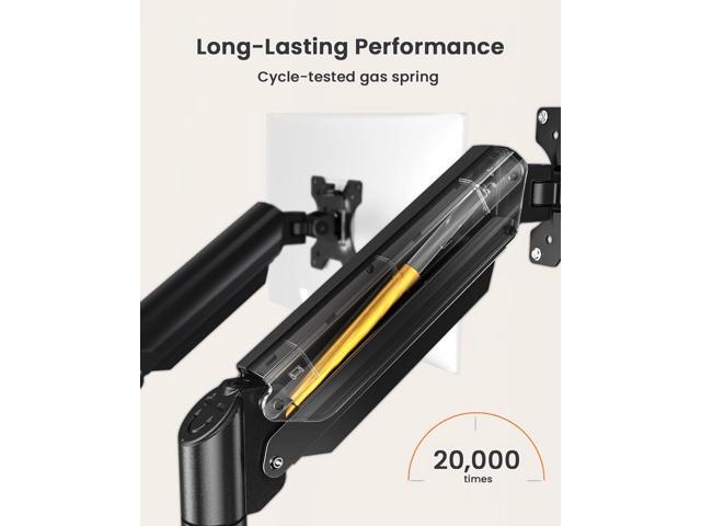 Dual Monitor Mount for 1732 Screens, Max 22 lbs Each Arm, Adjustable Dual Monitor Stand, Sturdy Dual Monitor Arm with 180° Swivel, Tilt, 360°...