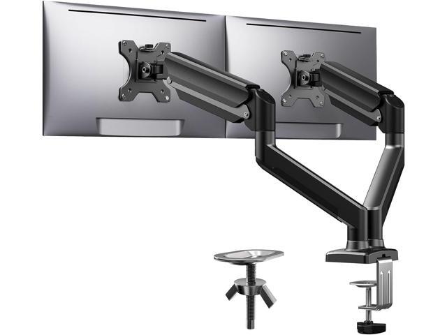 Dual Monitor Mount for 1732 Screens, Max 22 lbs Each Arm, Adjustable Dual Monitor Stand, Sturdy Dual Monitor Arm with 180° Swivel, Tilt, 360°...