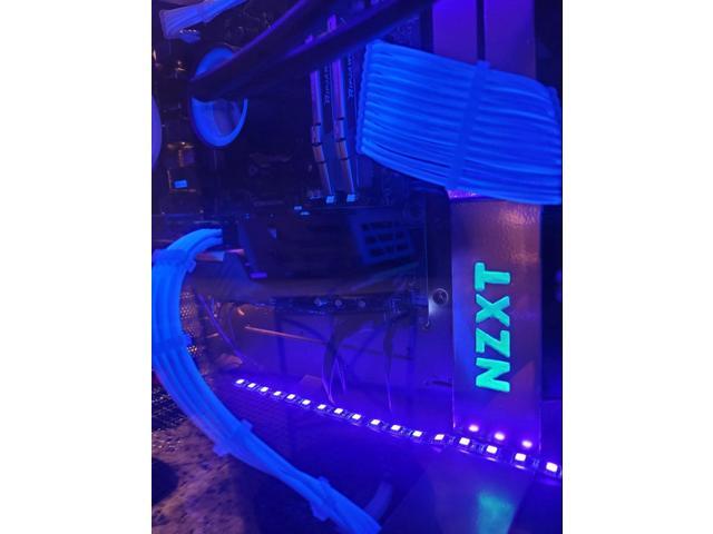 Computer Light LED Strip with Magnetic Design for PC Case Lighting Kit,Mid Tower and Full Tower use - 4Pack Purple