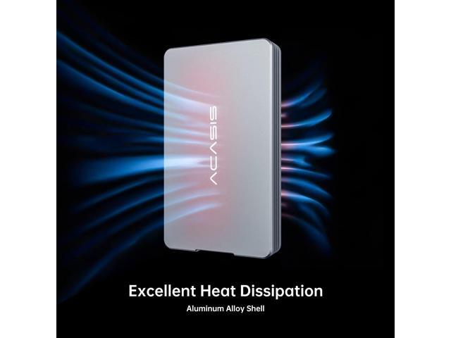 Tool-free 40Gbps M.2 NVMe SSD Enclosure for M1 M2 Pro/Max, Updated Smooth Anti-scratch Aluminum Alloy NVMe Enclosure, Compatible with...