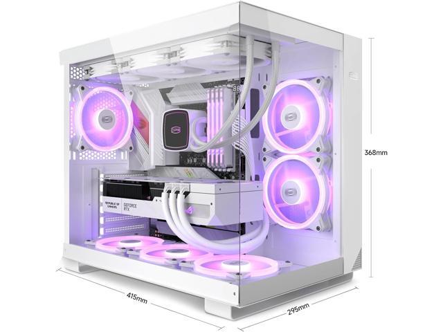 ARGB PC Case Mid Tower Desktop Computer Gaming Superior Case for ATX/M-ATX/ITX with 6 ARGB Case Fans,Column-Free Design,360MM Radiator & 400MM GPU...