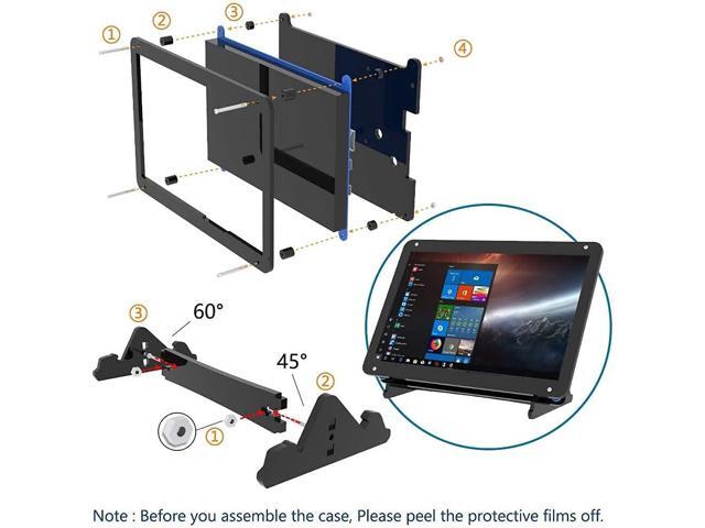 7 Inch Touch Screen Monitor for Raspberry Pi, Portable IPS Display HDMI 1024 * 600 Touchscreen with Acrylic Case, Second Monitor for Gaming...