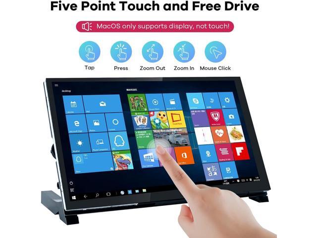 7 Inch IPS LCD Touch Screen Raspberry Pi Monitor Display 1024×600 Capacitive Screen HDMI Monitor Compatible with Raspberry Pi 3B+/Raspberry Pi 4B,...