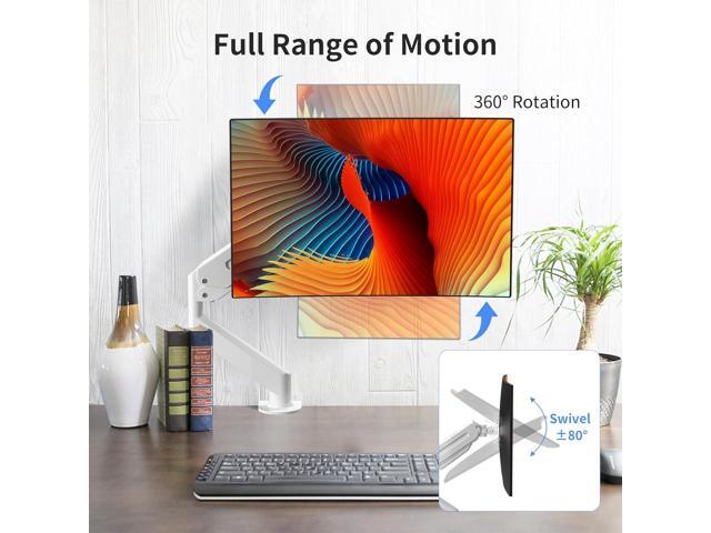 Monitor Mount Gas Spring Monitor Arm Desk Mount Fully Adjustable Fits 17 20 22 23 24 26 27 inch Monitors Weight Capacity up to 13.2 lbs
