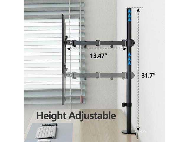 Tall Monitor Mount, Single Monitor Arm for 13-32 Inch Computer Screen, up to 17.6lbs, Height Adjustable Monitor Desk Mount with Tilt, Swivel,...