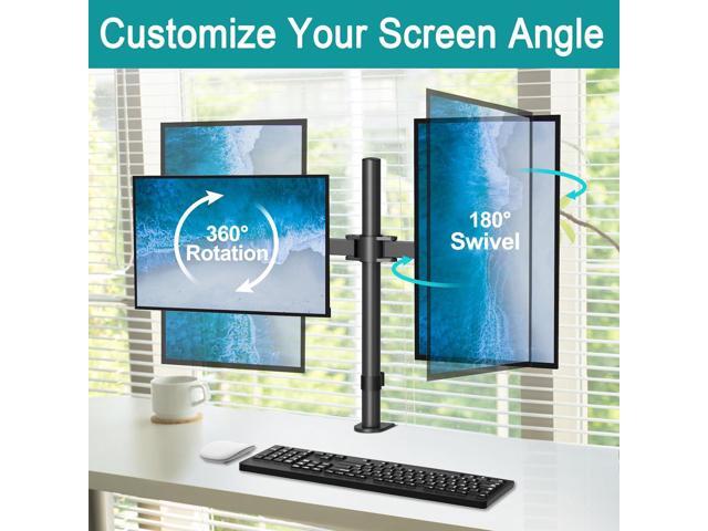 Dual Monitor Mount Fits 13-32 Inch/17.6lbs LCD Screen, Computer Monitor Desk Mount, Articulating Monitor Arm, Height Adjustable Monitor Stand for 2...