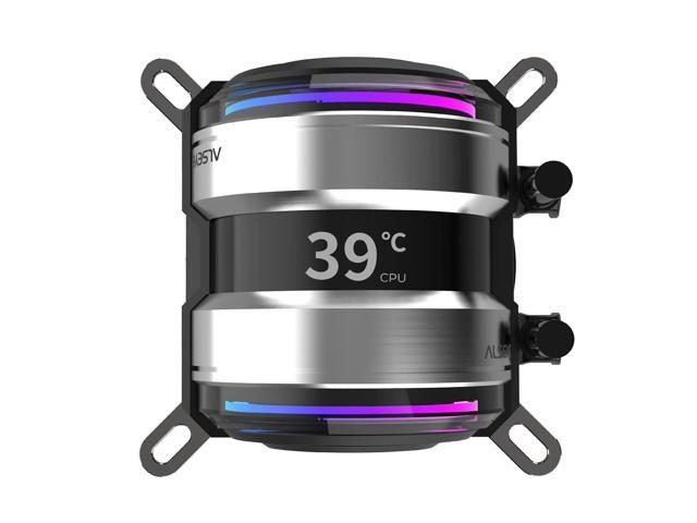 ALSEYE Infinity i360 AIO CPU Liquid Cooler, Dual Pumps System CPU Water Cooler with Temperature Display Screen, 360mm Radiator & Three Snap-in...