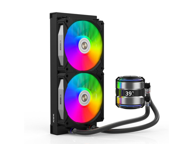 ALSEYE Infinity i240 AIO CPU Liquid Cooler, Dual Pumps System CPU Water Cooler with Temperature Display Screen, 240mm Radiator & Dual Snap-in...