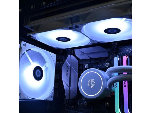 ID-COOLING AURAFLOW X 240 CPU Water Cooler RGB CPU Liquid Cooler 240mm AIO Cooler MB Sync 12V 4PIN Connector 2X120mm RGB Fan, Intel...
