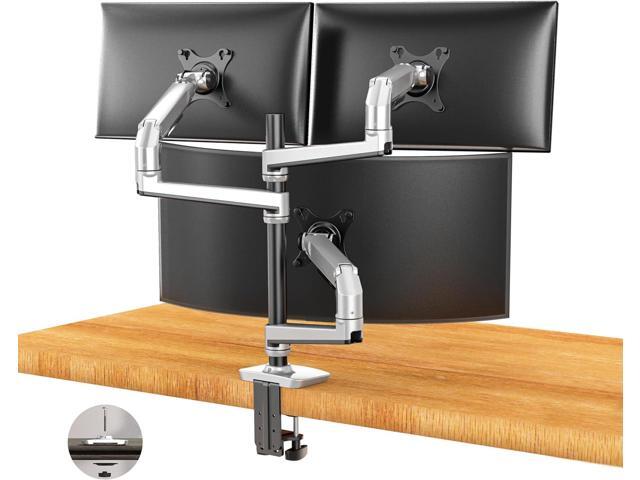 Triple Monitor Mount - Adjustable 3 Monitor Desk Mount, Triple Monitor Stand for Screens up to 40 Inches Within 25 lbs, Monitor Arm for 3 Monitors...