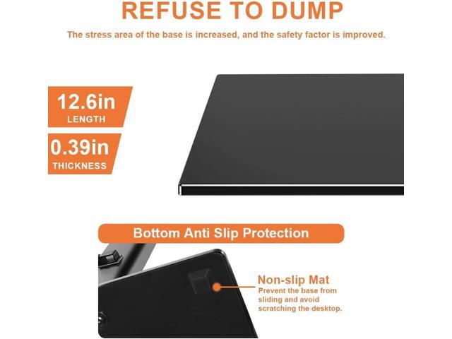 Single Computer Monitor Stands Full Motion Swivel Free Standing Desk Vesa Mount for 13 inch to 32 inch Screen Height Adjustable Monitor Mount Vesa...