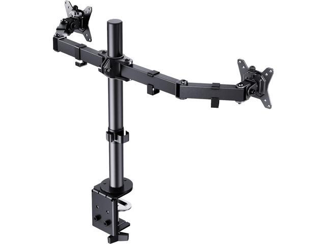 Dual Monitor Desk Mount, Fully Adjustable Dual Monitor Arm for 2 Computer Screens up to 32 inch, Heavy Duty Dual Monitor Stand for Desk, Holds up...