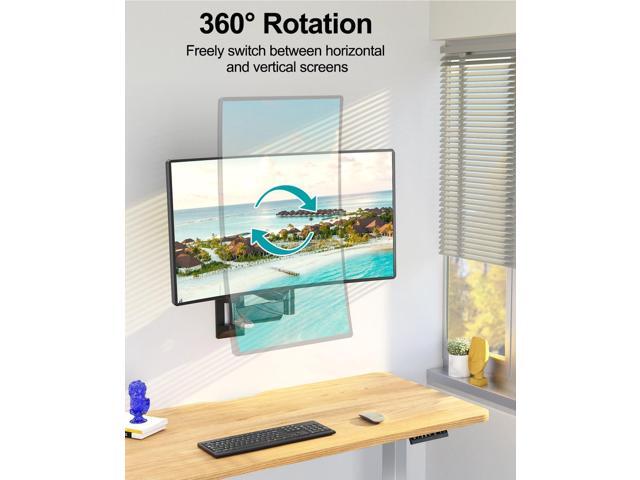Monitor Wall Mount for Max 32 Inch Computer Screen, Premium Heavy Duty Single Monitor Arm, Full Motion Wall Monitor Mount with VESA Extension Kit,...