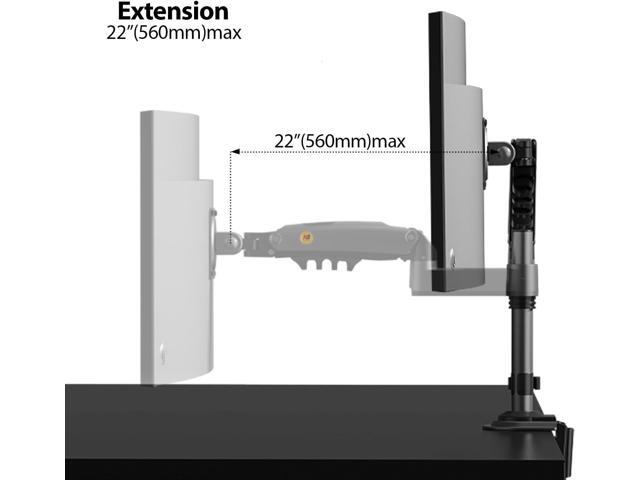 Monitor Desk Mount Long Arm for Monitors Within 4.4 to 19.8lbs Ultra Wide Full Motion Swivel Height Adjustable Monitor Stand