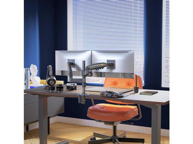 Dual Monitor Desk Mount Stand Full Motion Swivel Computer Monitor Arm Fits 2 Screens up to 27'' with Load Capacity 4.4~19.8lbs for Each Monitor