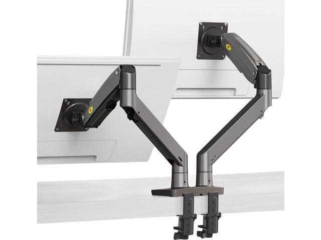 Dual Monitor Desk Mount Stand Full Motion Swivel Computer Monitor Arm Fits 2 Screens up to 32'' with Load Capacity 6.6~26.4lbs for Each Monitor