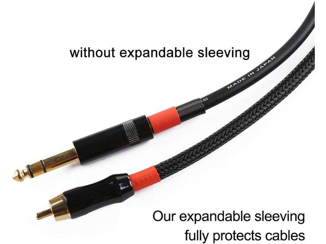 100ft - 3/8 inch Cable Sleeve PET Expandable Braided Sleeving Black