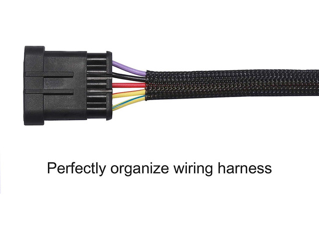 100ft - 3/8 inch Cable Sleeve PET Expandable Braided Sleeving Black