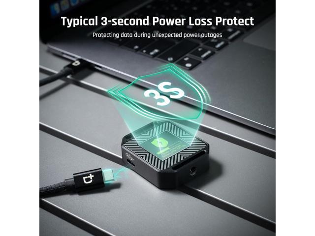 M.2 2230 NVMe SSD Enclosure, Support 3s PLP Prevents Write Data Loss, 10Gbps USB C 3.2 Gen2, fits NVMe PCIe, with 1/4' Screw Hole for Fixed use,...