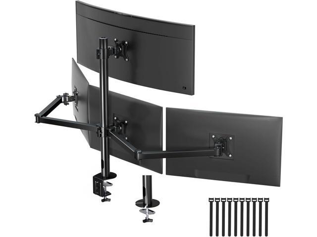 Quad Monitor Mount for 17-32 Inches - Fully Adjustable Heavy Duty 4 Monitor Mount, 4 Monitor Arm Desk Mount, Max Load 22lbs per Screen,...