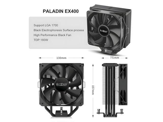 Premium CPU Cooler, PWM 130mm Fan, 180W TDP CPU Air Cooler, Nickel-Plated Anti-oxidant Protective Layer AM4 CPU Cooler for AM5, Ryzen, Intel LGA...
