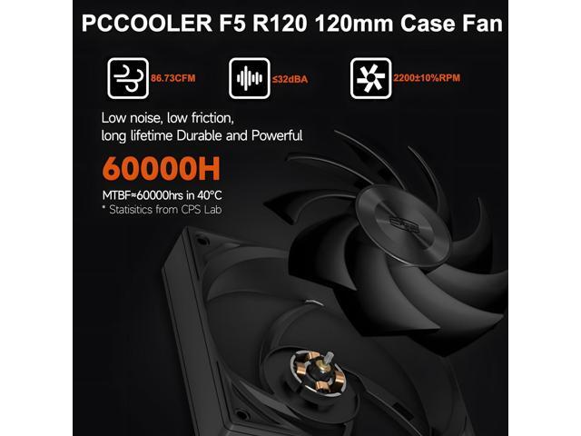 CPU Cooler 240W CPU Air Cooler CPU Fan 4 HeatPipe CPU Cooling System FDB 2200RPM Fans, Air Cooler for Intel LGA 115X/1700,AM4/AM5 - Black