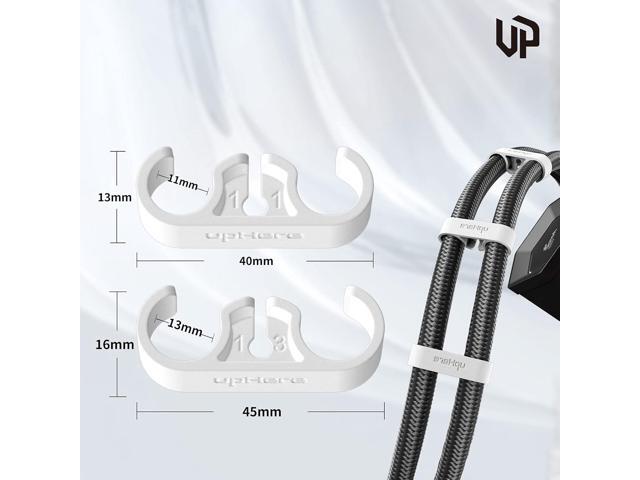 CPU Liquid Coolers Tube Combs 8 Pieces Set =4 Pieces for Tube Diameter Up to 11mm(0.43in)/4 Pieces for Tube Diameter Up to 13mm(0.51in)- White