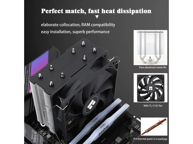 Assassin X120 Refined SE CPU Air Cooler, 4 Heat Pipes, TL-C12C PWM Fan, Aluminium Heatsink Cover, AGHP Technology, for AMD AM4/AM5/Intel LGA...