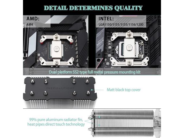 Assassin X120 Refined SE CPU Air Cooler, 4 Heat Pipes, TL-C12C PWM Fan, Aluminium Heatsink Cover, AGHP Technology, for AMD AM4/AM5/Intel LGA...