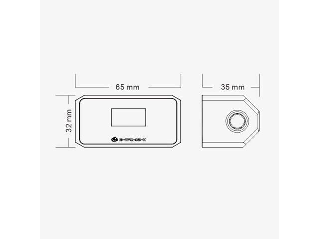 Water Cooling Digital Flow Meter Temperature Display