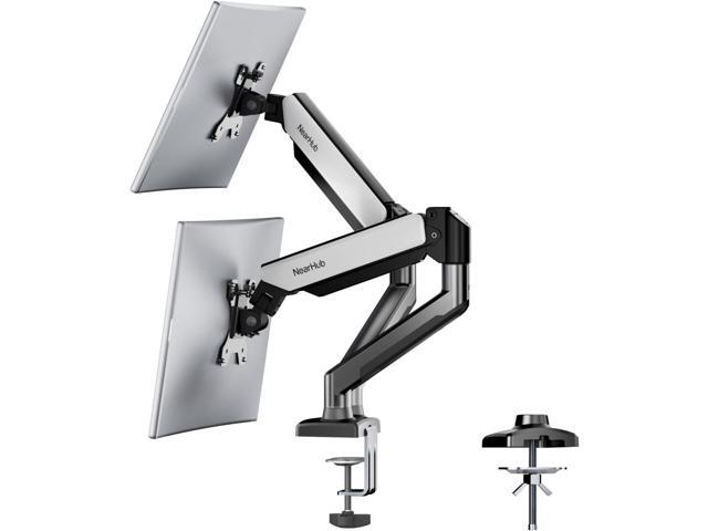 Dual Monitor Desk Mount for 13-32 Inch Computer Screen,Adjustable Gas Spring Monitor Arm,Each Arm Holds 4.4 to 22 lbs,VESA Bracket 75X75mm...