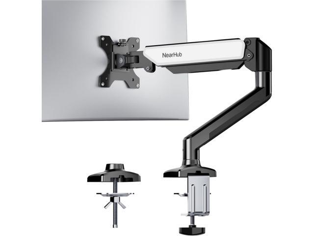 Single Monitor Mount,13-32 Inch Computer Screen,Strong Adjust Gas Spring Monitor Arm,Full Motion Adjust with C Clamp and Grommet Base, Holds Up to...