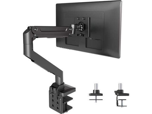 Single Monitor Mount for Max 49 inch Screens Stand up to Max 44 lbs, Ergonomic Gas Spring Heavy-Duty Adjustable Monitor Arm, with Clamp and Grommet...