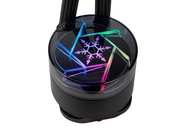 SilverStone Technology NovaPeak 360 ARGB All-in-one Liquid Cooler with ARGB Lighting Effects, Compatible with Intel LGA...