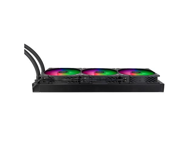 SilverStone Technology NovaPeak 360 ARGB All-in-one Liquid Cooler with ARGB Lighting Effects, Compatible with Intel LGA...