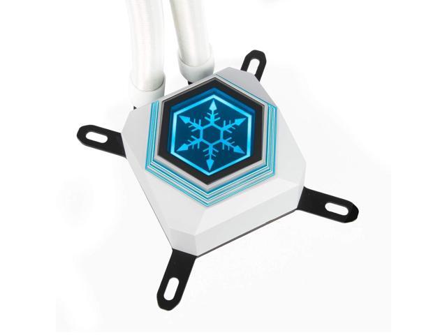 SilverStone Technology Permafrost PF360W-ARGB V2 White-Colored 360mm All-in-One Liquid Cooler, Compatible with LGA115x/1200/1700/1851/2011/2066 and...