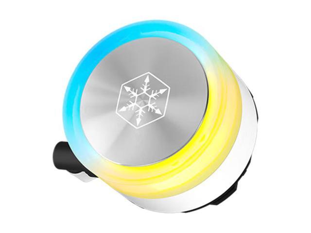 SilverStone Frost Knight 360mm All-in-one Liquid Cooler, 27 mm Radiator, ARGB CPU Liquid Cooler, for AMD AM4/AM5,Intel 115x/1200/1700/1851, White