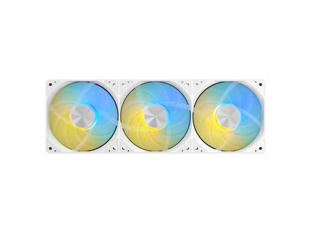 SilverStone Frost Knight 360mm All-in-one Liquid Cooler, 27 mm Radiator, ARGB CPU Liquid Cooler, for AMD AM4/AM5,Intel 115x/1200/1700/1851, White