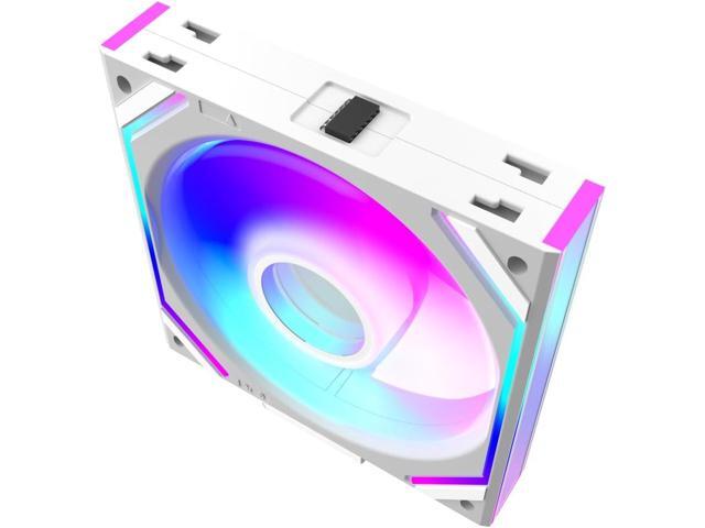120mm UNI Fan Infinity Mirror Module Daisy-Chain ARGB Fan Single Package,ONLY Fan,Without LINE, Need to Buy The Connection Cable Separately - White