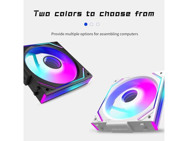 120mm UNI Fan Infinity Mirror Module Daisy-Chain ARGB Fan Single Package,ONLY Fan,Without LINE, Need to Buy The Connection Cable Separately - White