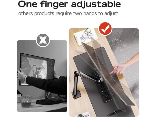 Single Monitor Mount for 13 to 32 Inch Screens up to 22 lbs,Aluminum Ultrawide Screen Arm for Samsung Odyssey G9 and More, Fully Adjustable Monitor...