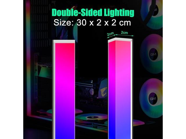 RGB PC Light Strip for Gaming Case, Magnetic Addressable LED PC Strip Kit, 5V ARGB 3Pin Header for Asus Aura, Asrock LED, Gigabyte RGB Fusion, MSI...