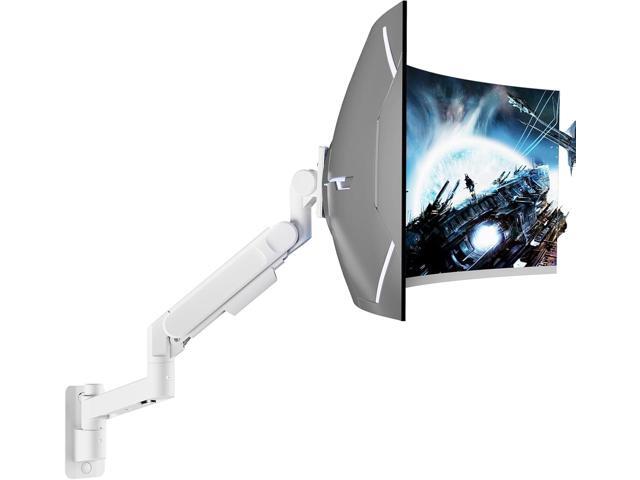 Monitor Wall Mount for 24-57 Inch Ultrawide Gaming Screens, Premium Heavy Duty Monitor Arm Holds 60 lbs, Full Motion Gas Spring, Bearing Head for...