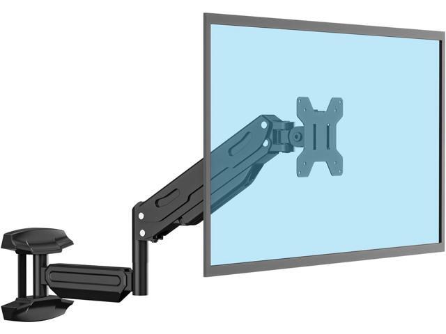 Gas Spring Single Arm Monitor Wall Mount for 13-32 Inch Screens - Full Motion Adjustable Arm Holds up to 22lbs, VESA 75x75/100x100mm Bracket...